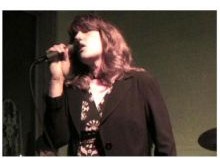 Susan Torrey, songwriter and composer, singing one of her own tunes